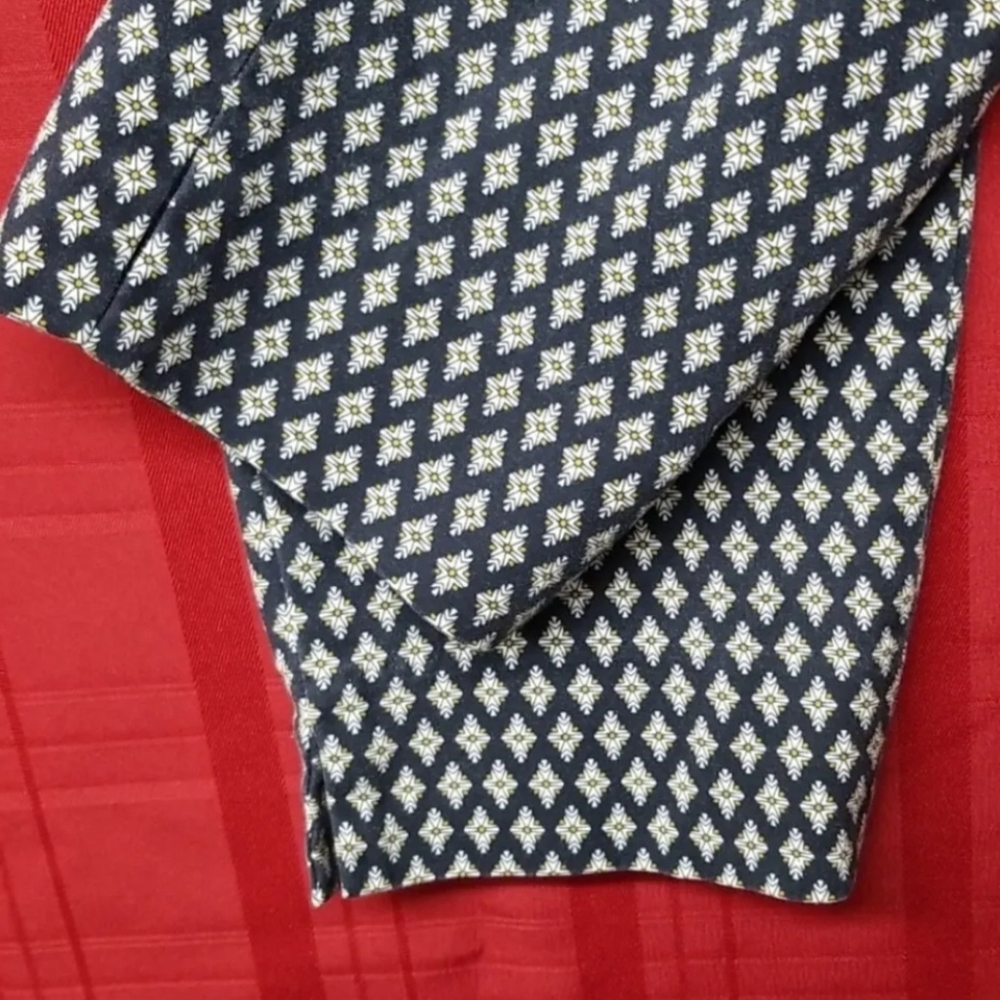 Womens Pants Willi Smith Size 6 (32 x 26) Diamond Floral Pattern - Picture 8 of 14